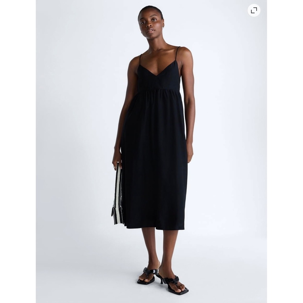 Scoop Black Maxi Dress XL 16–18 Adjustable Straps Empire Waist